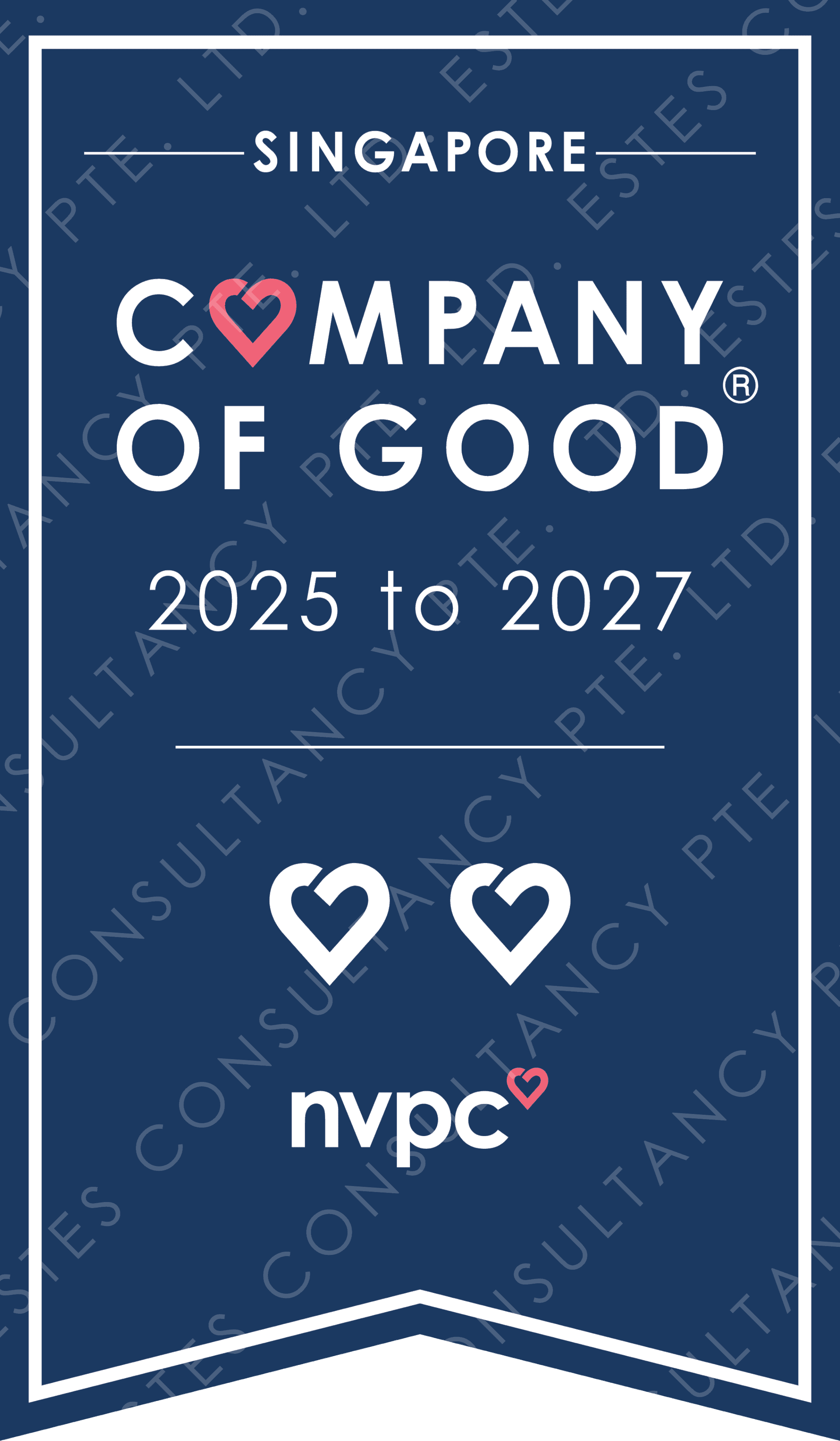 Estes Consultancy has been conferred as a Company of Good by the National Volunteer and Philanthropy Centre (NVPC)