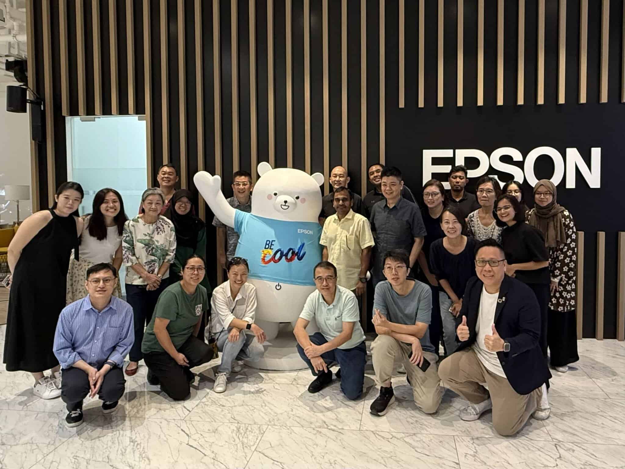 Epson Singapore sustainability tour highlighting ESG reporting practices and eco-friendly innovations.